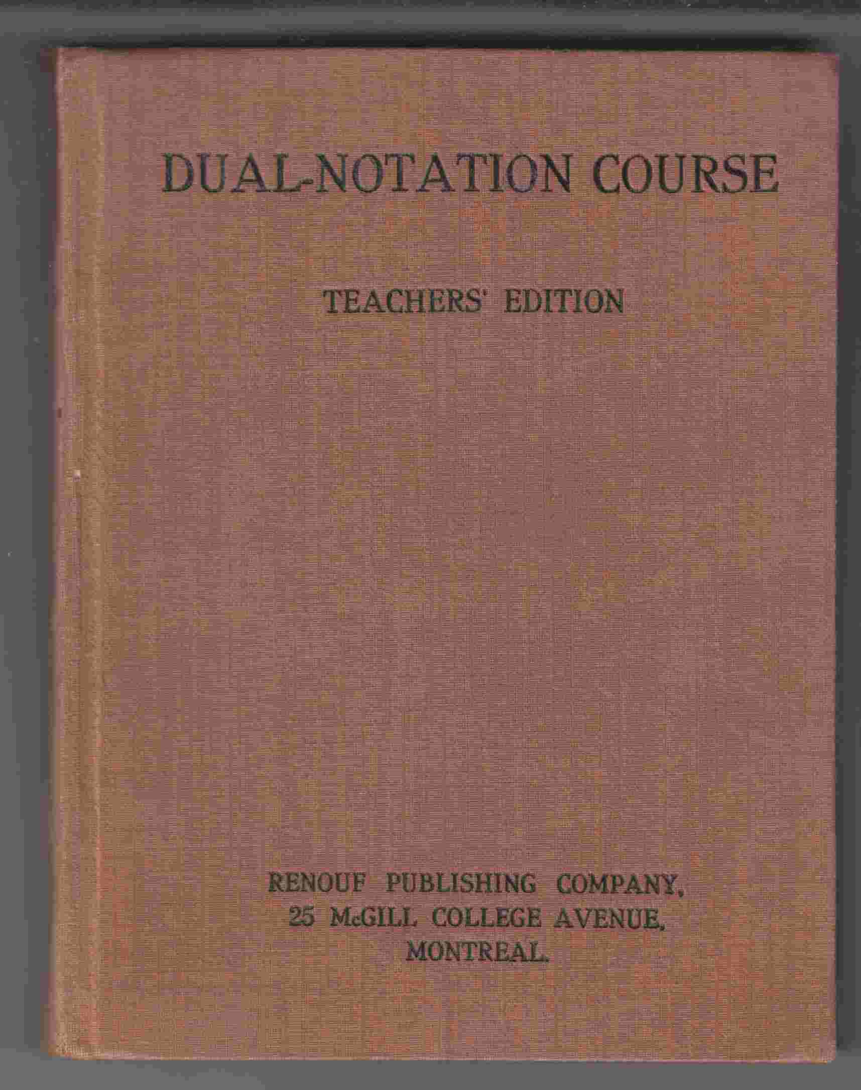 Image for Dual Notation Course Books I-IV Teachers Edition