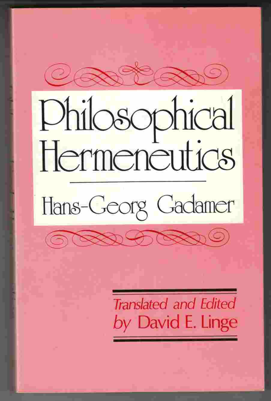 Image for Philosophical Hermeneutics