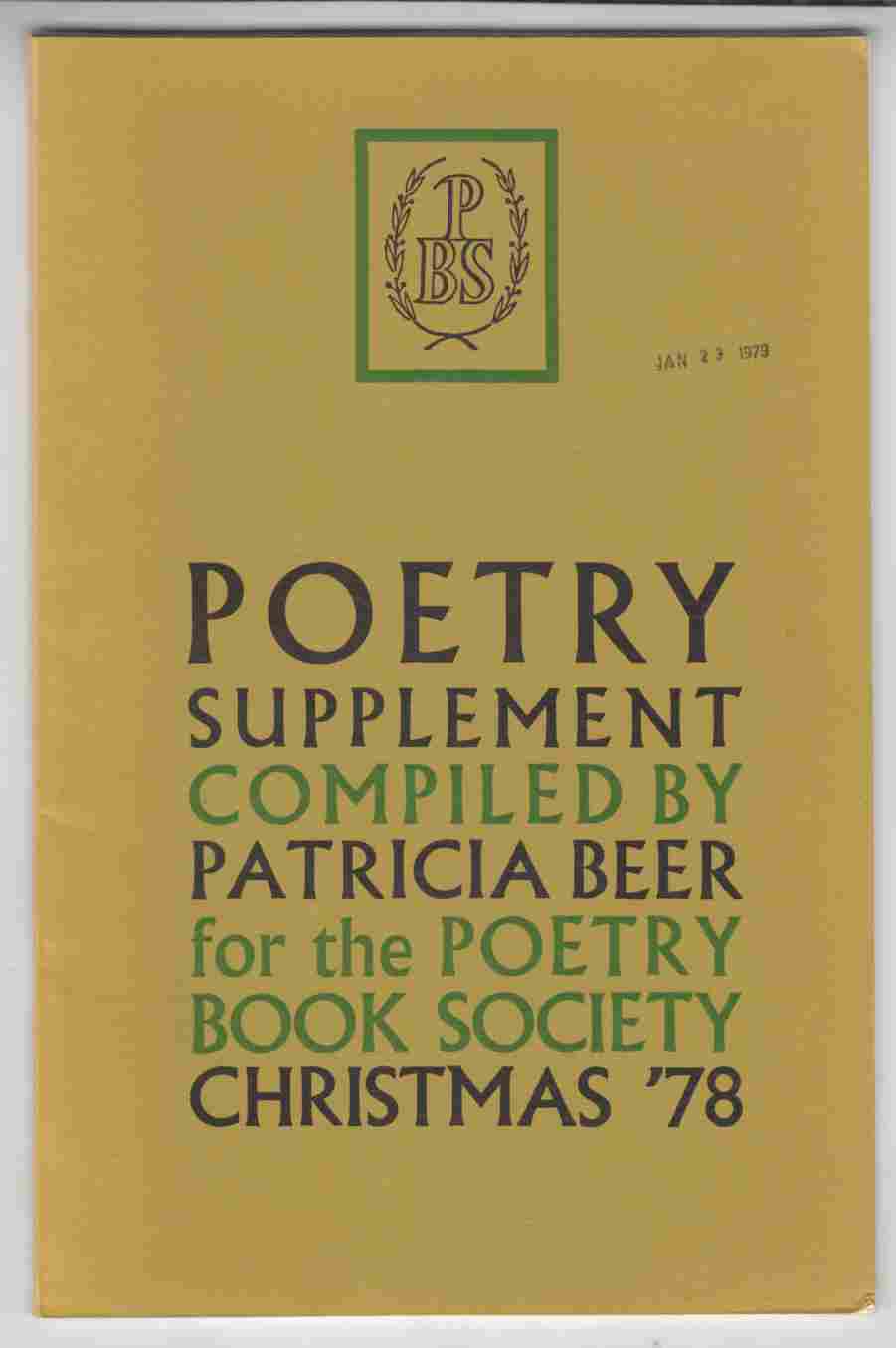 Image for Poetry Supplement Christmas '78