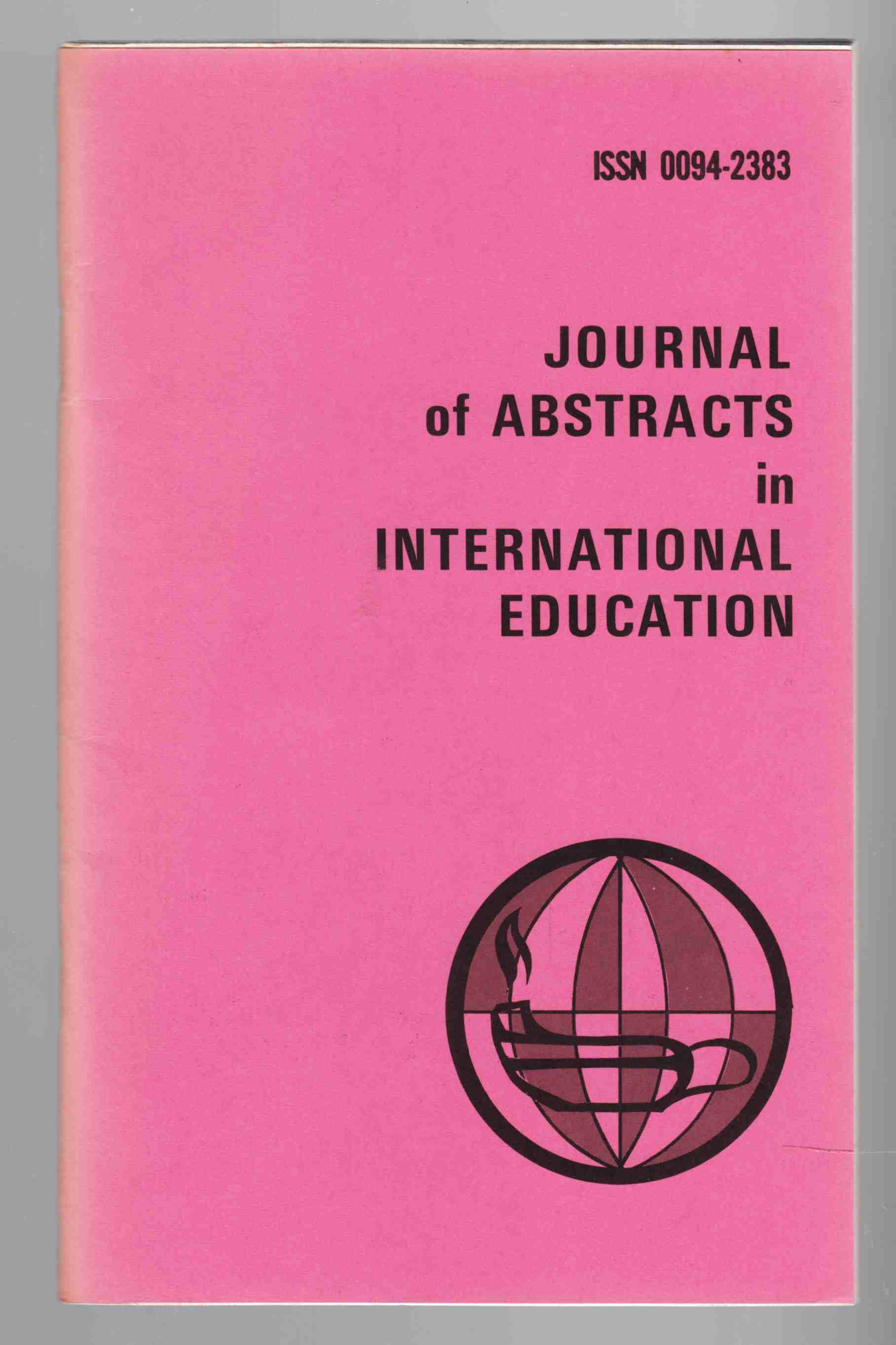 Image for Journal of Abstracts in International Education Vol. 8 No. 2 Spring / Summer 1979