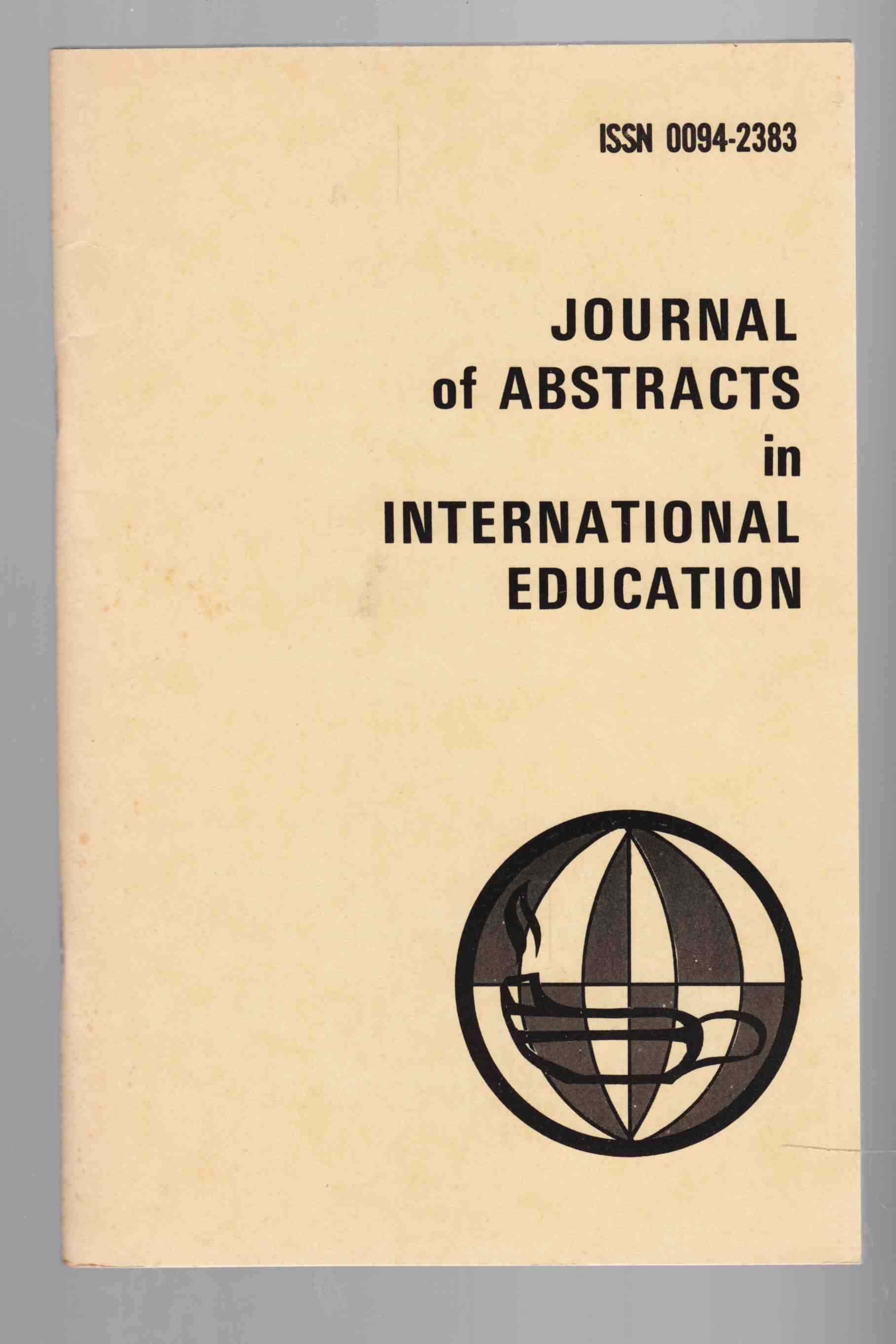 Image for Journal of Abstracts in International Education Vol. 7 No. 1 Fall / Winter 1978