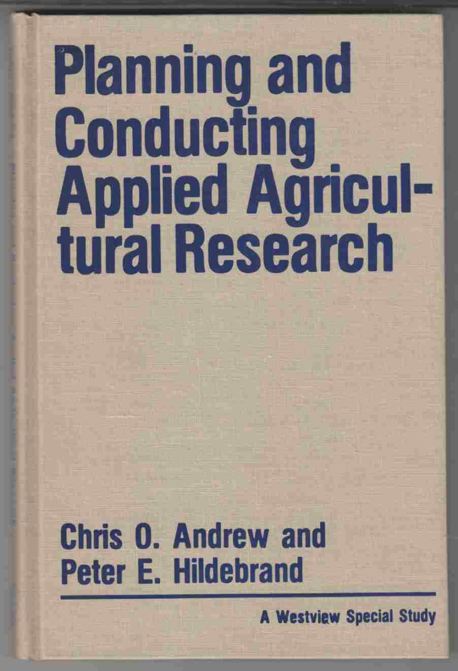 Image for Planning and Conducting Applied Agricultural Research