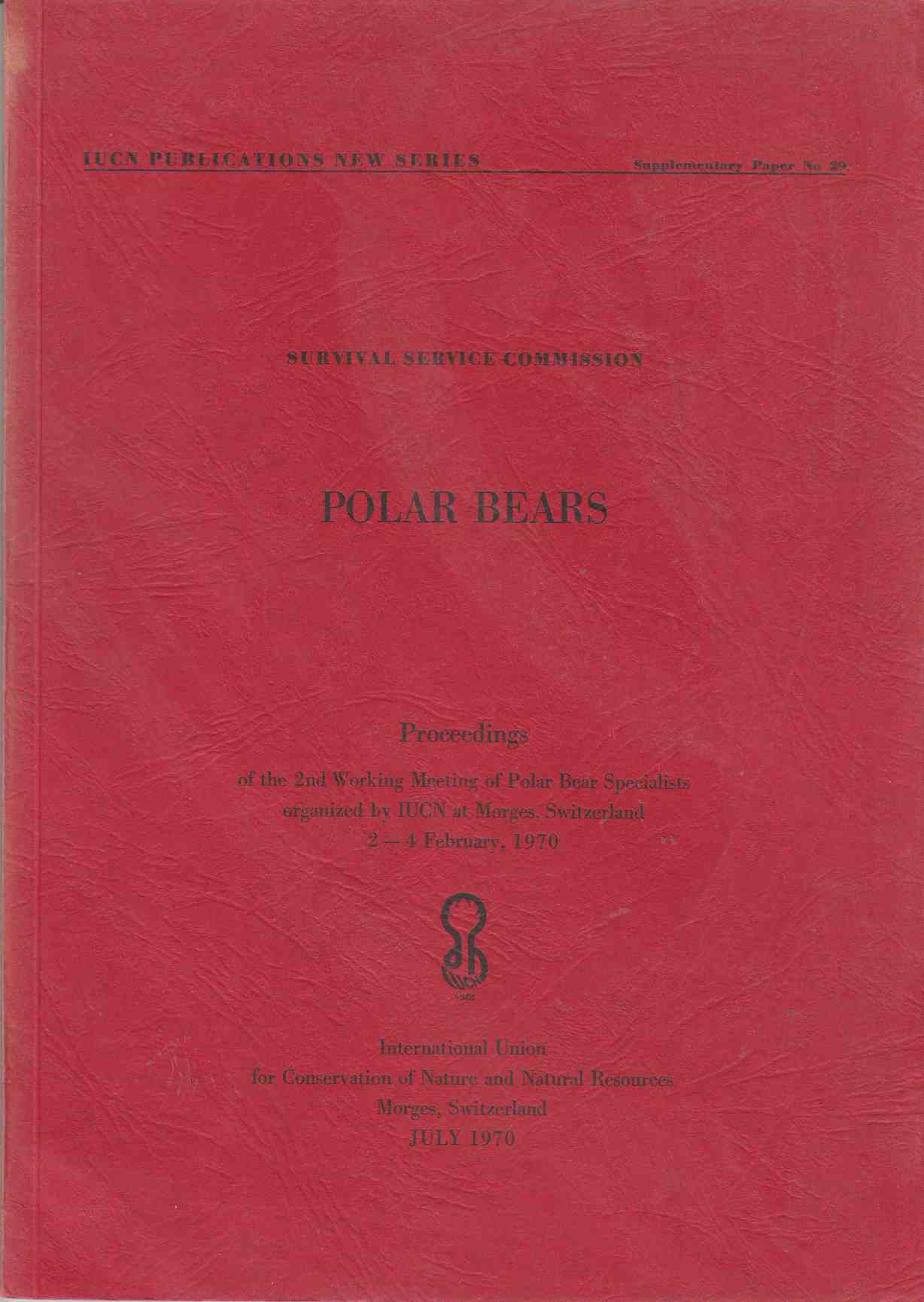 Image for Polar Bears Proceedings of the 2nd Working Meeting of Polar Bear Specialists