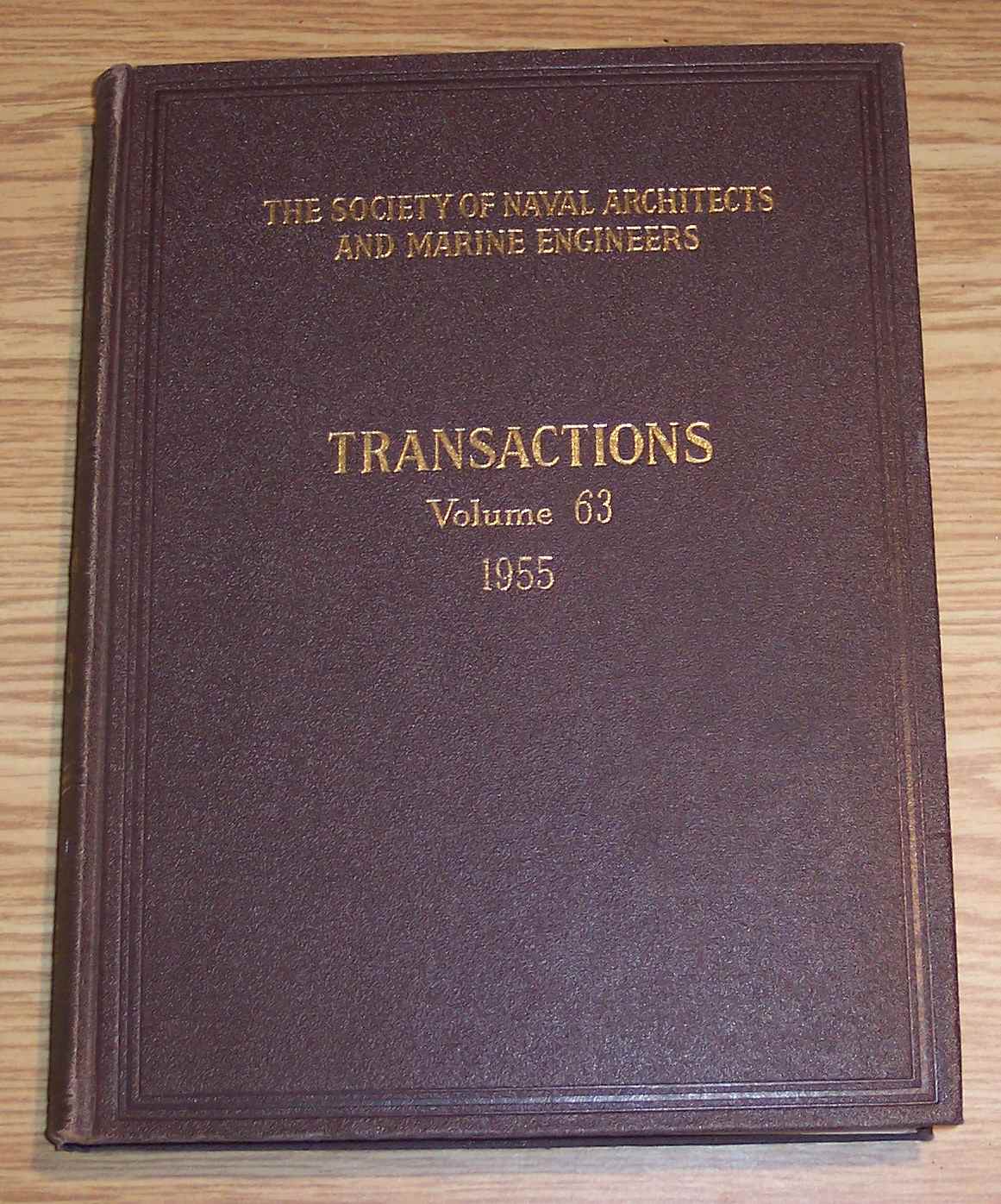 Image for The Society of Naval Architects and Marine Engineers Transactions Volume 63 1955