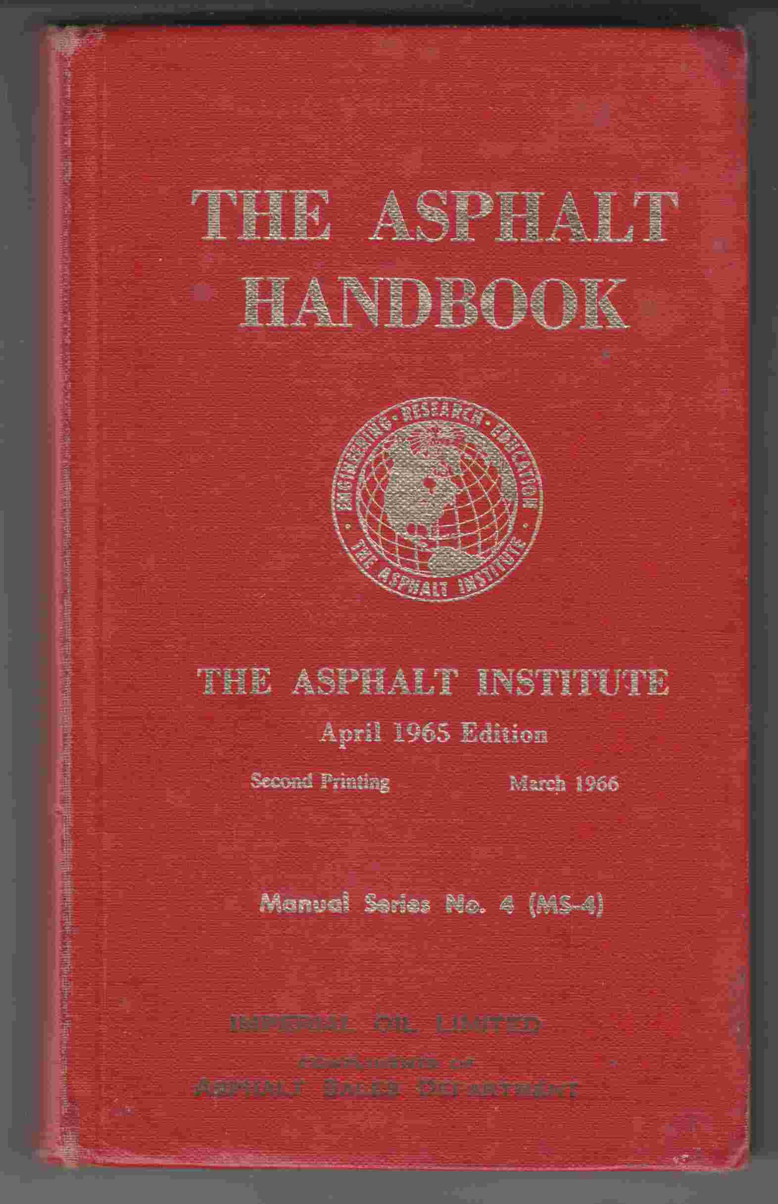 Image for The Asphalt Handbook April 1965 Edition