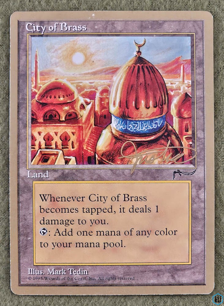 CITY OF BRASS (Magic the Gathering Pro Tour 1996) Wizards of the Coast