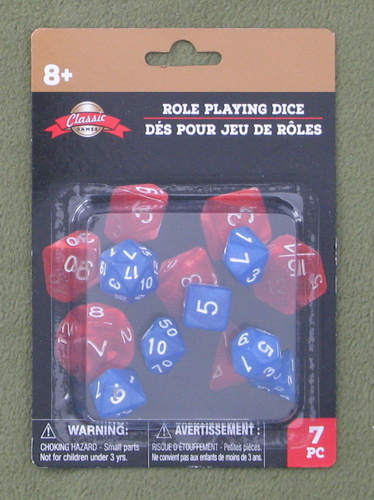 Image for BLUE Role Playing Polyhedral RPG Dice (7 dice)