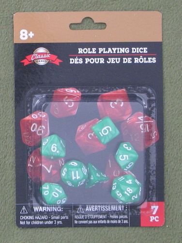 Image for GREEN Role Playing Polyhedral RPG Dice (7 dice)