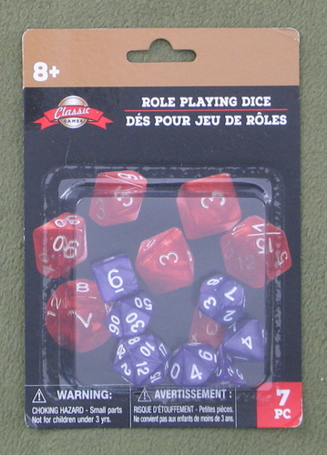 Image for PURPLE Role Playing Polyhedral RPG Dice (7 dice)