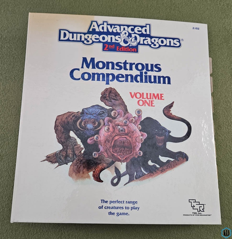 Monstrous Compendium, Volume 1 & 2 (Advanced Dungeons Dragons) TSR 2102