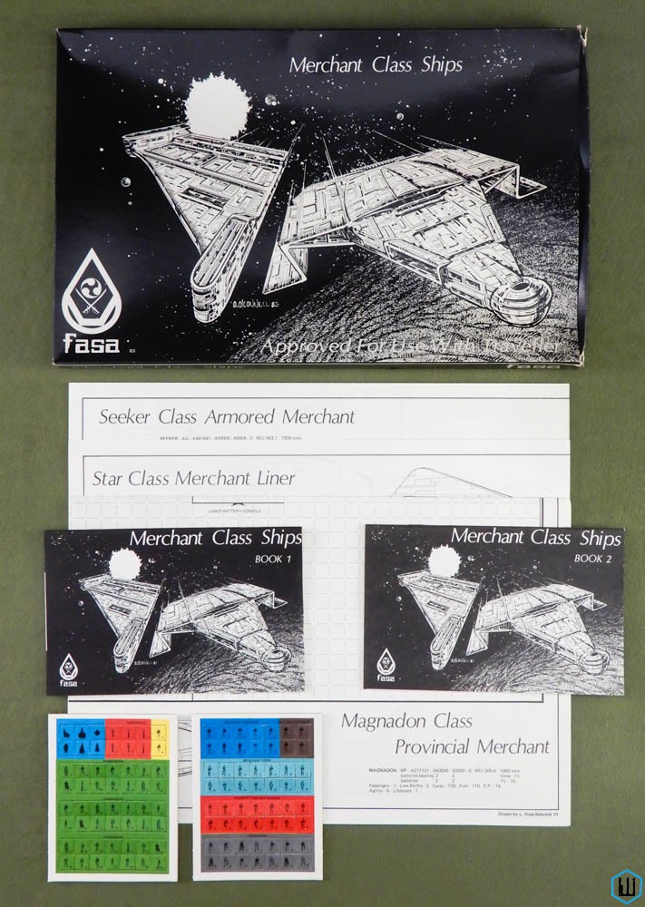 Merchant Class Ships: Deck Plan Maps (Traveller RPG)