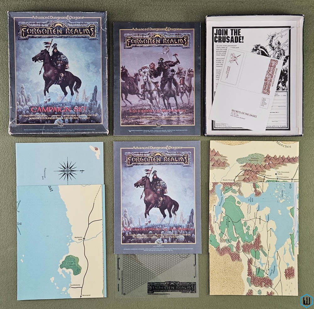 Forgotten Realms Campaign Set (Advanced Dungeons Dragons) BOX TSR 1031