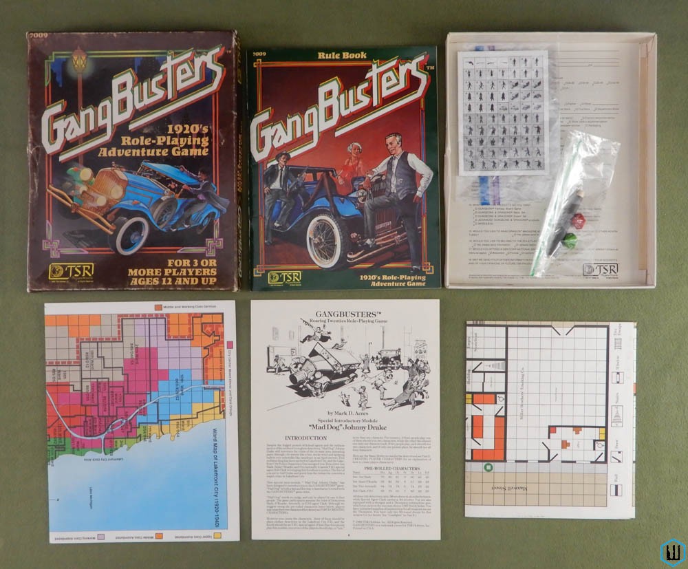 GANGBUSTERS: 1920's Role-Playing Adventure Game (RPG Box Set)