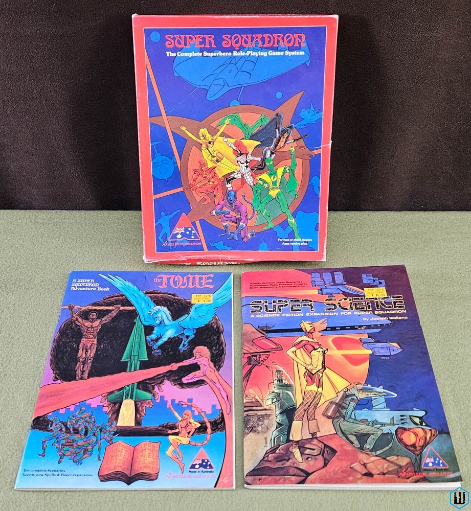 SUPER SQUADRON RPG (Box Set) + The Tome + Super Science Adventure Simulations
