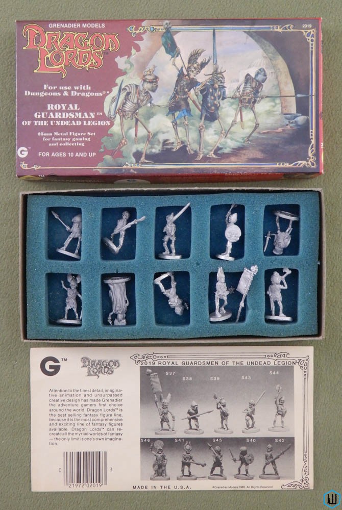 Royal Guardsman Undead Legion: Metal Miniatures (Dragon Lords) Box