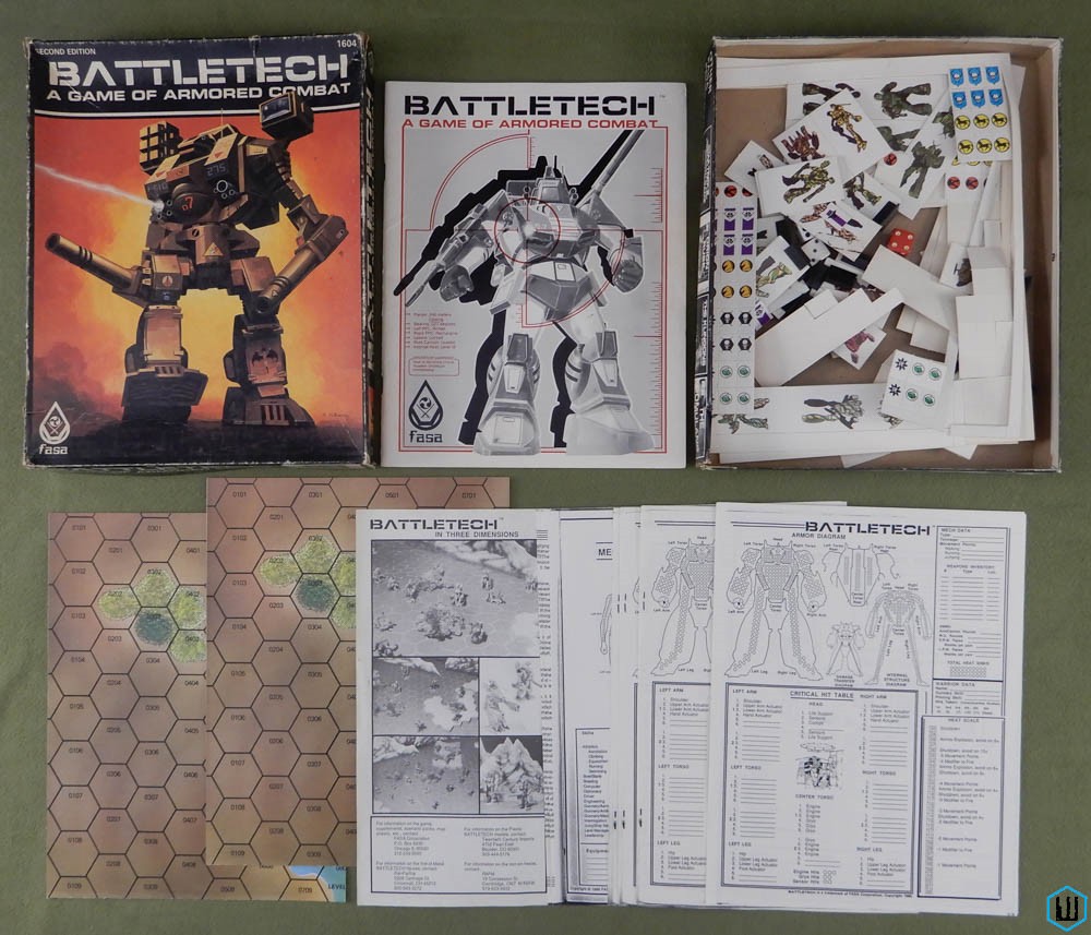 BATTLETECH: Game of Armored Combat - PLAY SET (Second 2nd Edition) BOX
