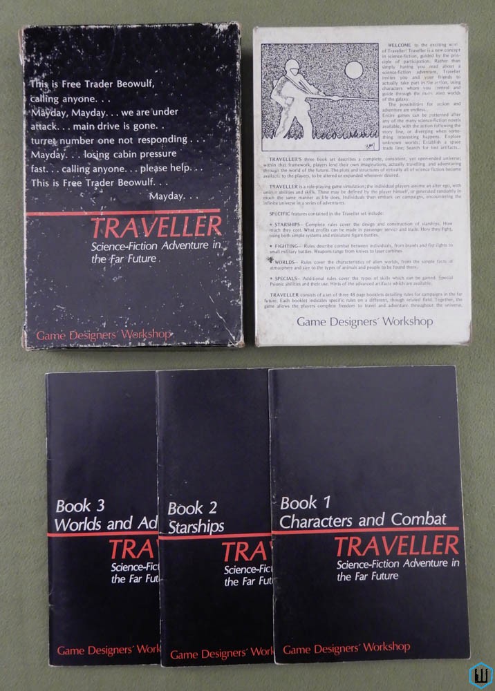TRAVELLER Classic Box Set: RPG Little Black Books 1 - 3 - WORN