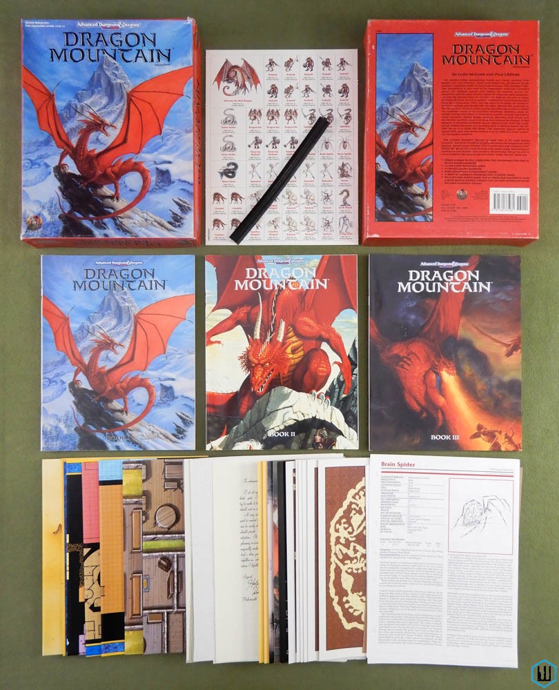 Image for Dragon Mountain (Advanced Dungeons Dragons) 1994 2nd print Box Set Dragon Mountain (Advanced Dungeons Dragons) 1994 2nd print Box Set