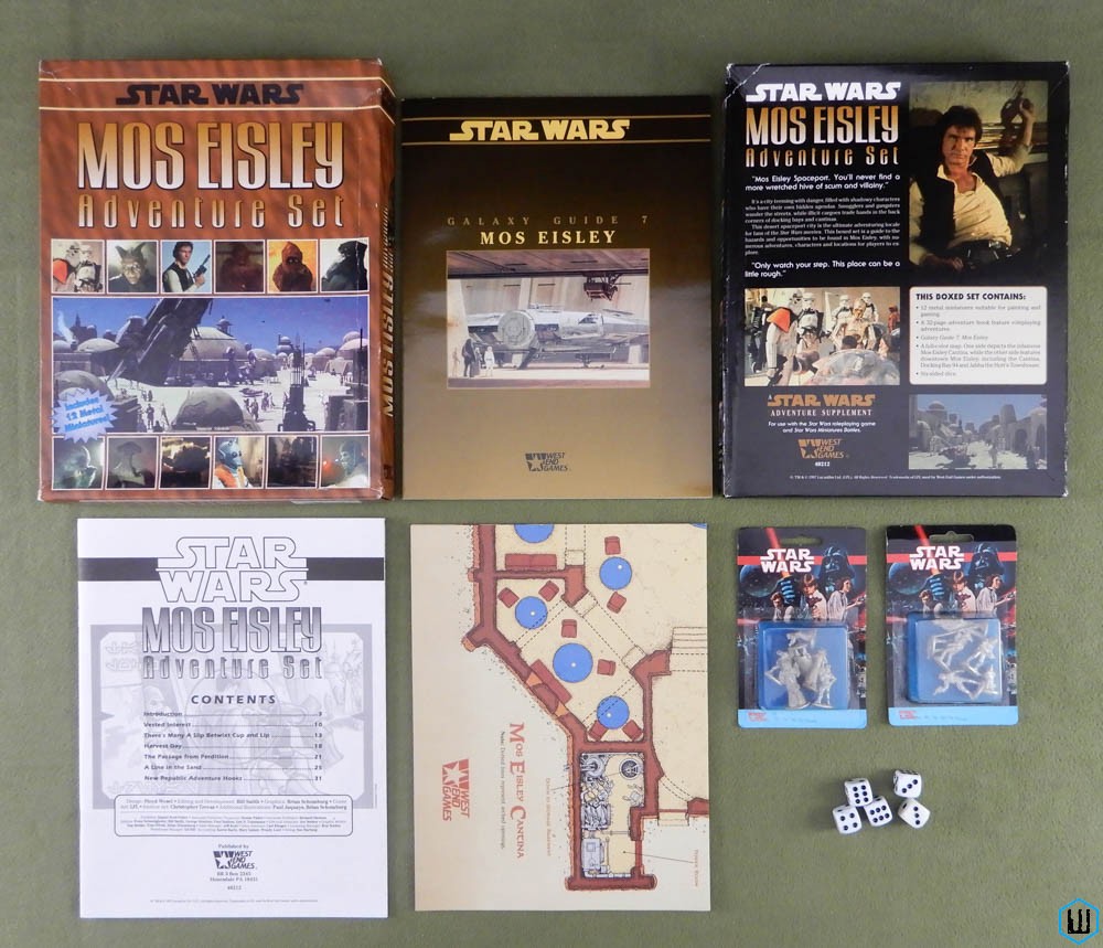Mos Eisley Adventure Set (Star Wars D6 RPG) Complete Box