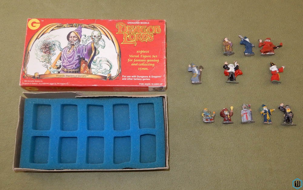 WIZARDS: Metal Miniature Figure Set (Dragon Lords) Incomplete Box