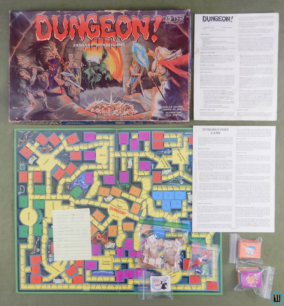 1980 Dungeon purchases Fantasy Board Game