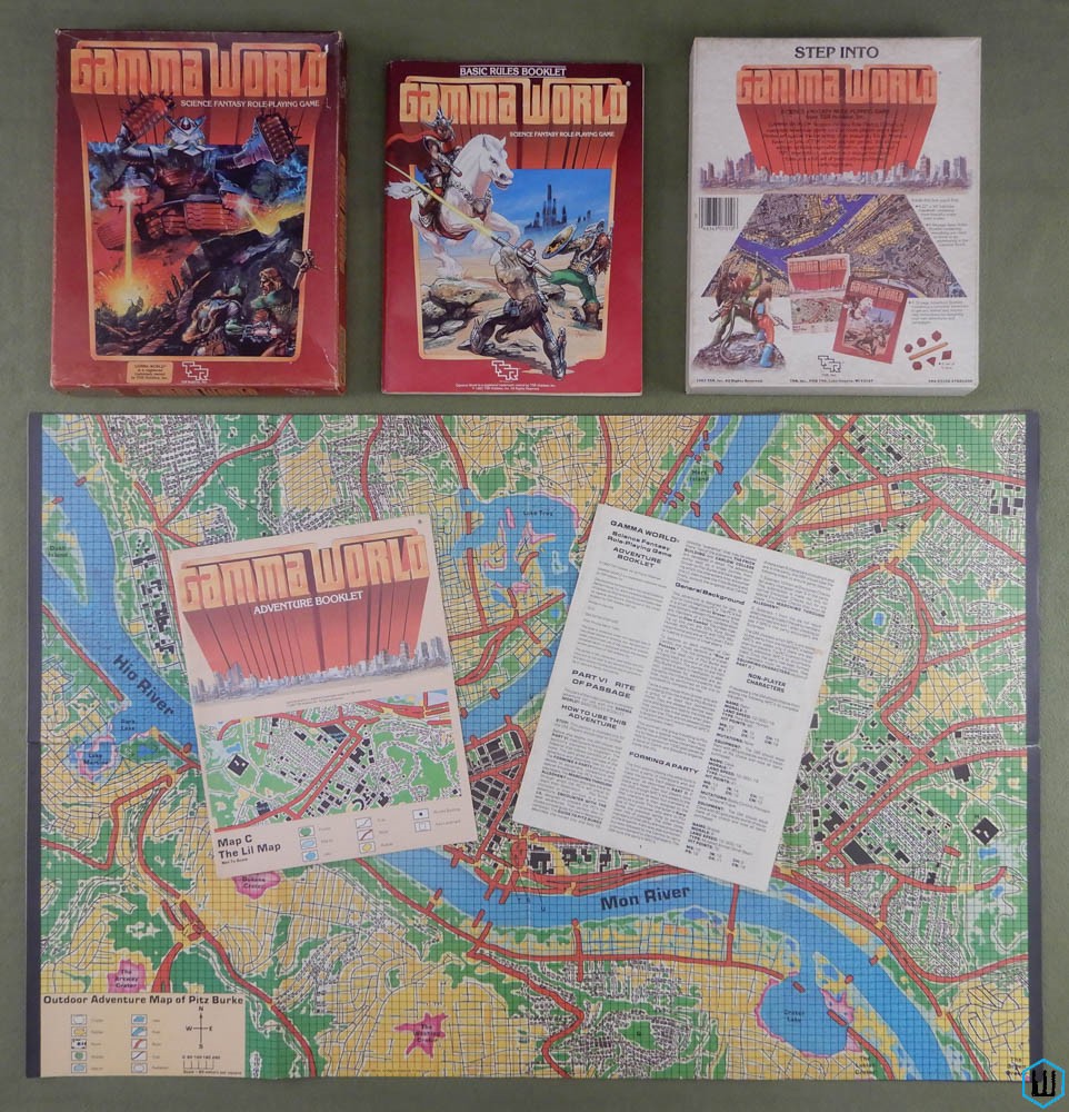 GAMMA WORLD: Science Fantasy Role Playing Game (GW 2nd ed RPG) Box Set