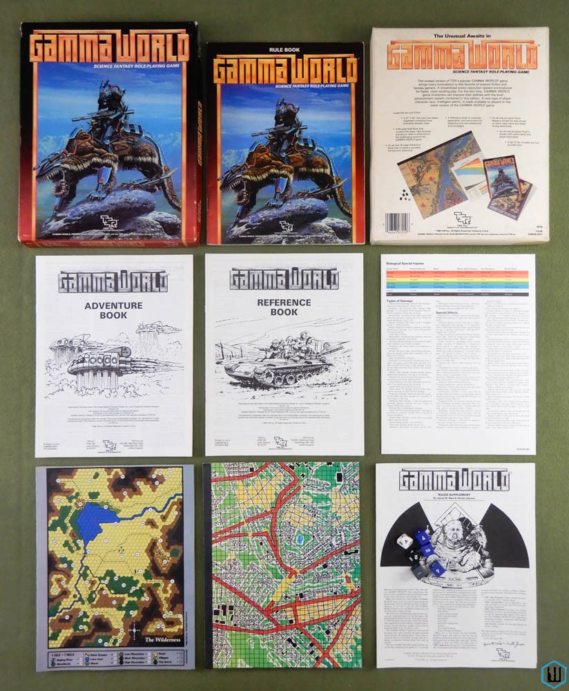 GAMMA WORLD: Roleplaying Game (Third 3rd edition 3e RPG) Box Set