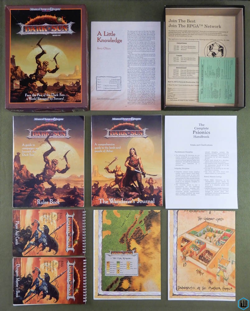 DARK SUN Campaign Setting Box Set (Advanced Dungeons Dragons RPG)