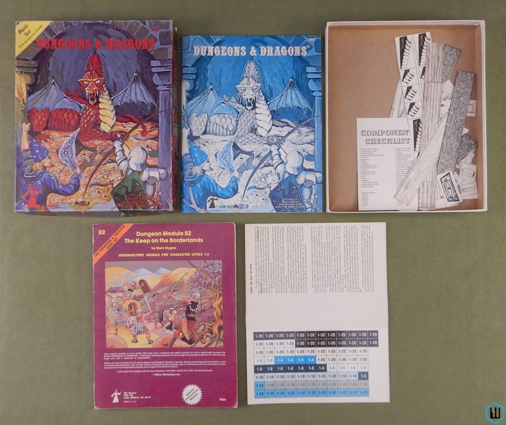 Dungeons & Dragons Basic Set (Holmes Edition) Box Gygax Arneson