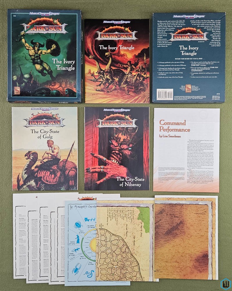 The Ivory Triangle (Advanced Dungeons Dragons Dark Sun) Box Set TSR 2418