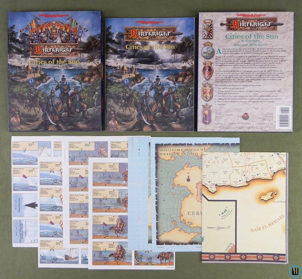 CITIES OF THE SUN (Advanced Dungeons & Dragons Birthright) Box Set