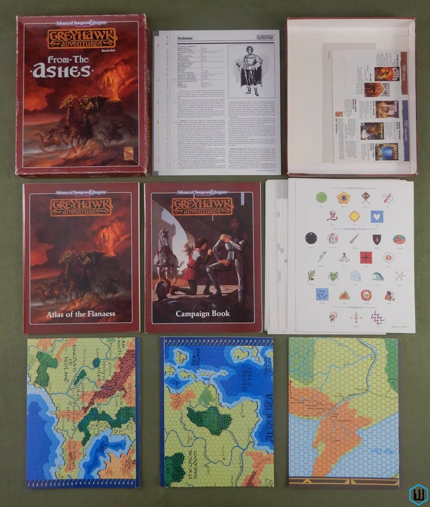 AD&D Greyhawk Adventures Wars Box Set Complete Unpunched Dungeons & on sale Dragons RARE