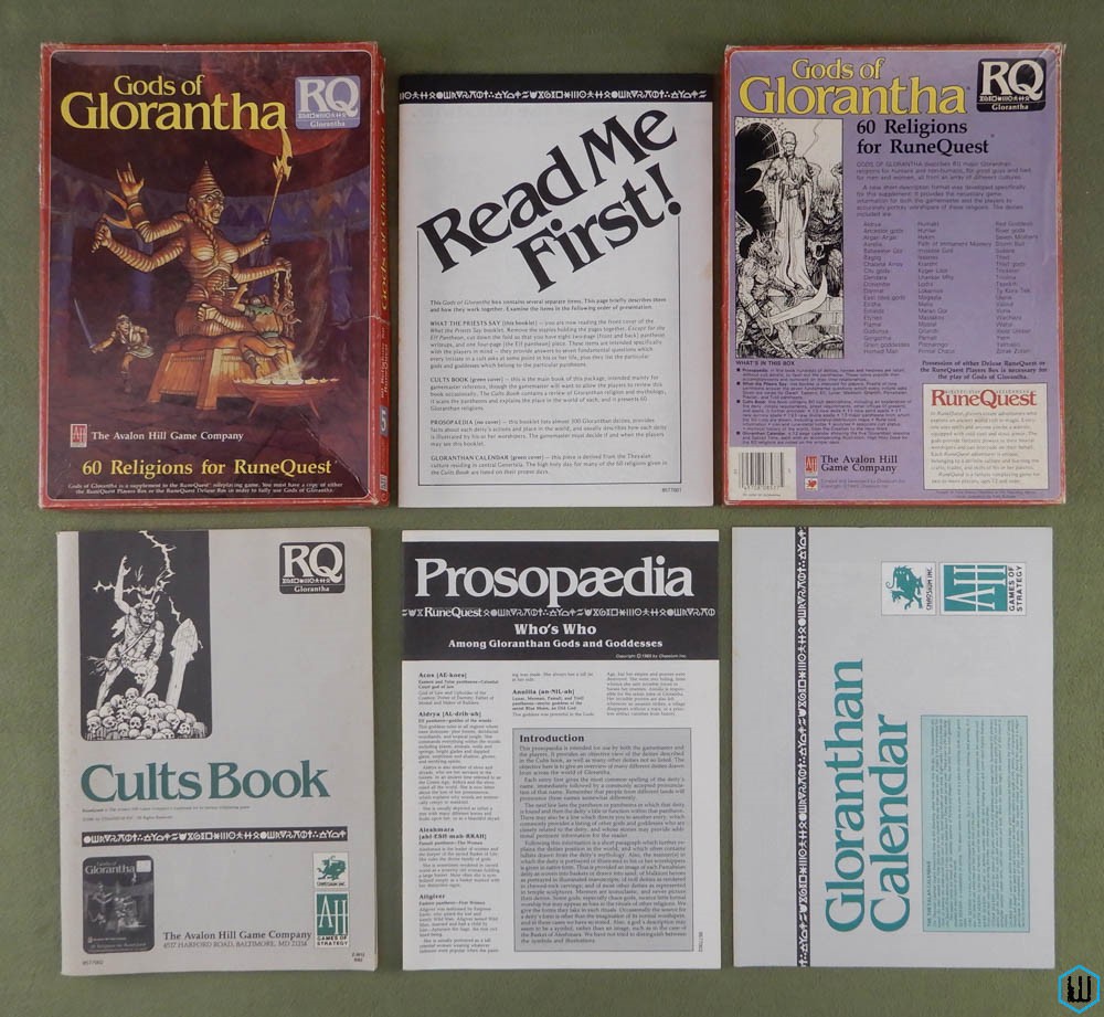 Gods of Glorantha - PLAY SET (60 Religions for Runequest) Box Set