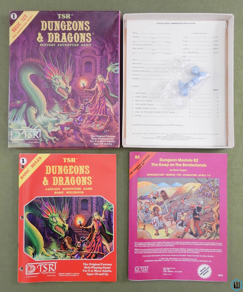 Dungeons & Dragons Basic Set Box W Dice (Core B/X D&D RPG)