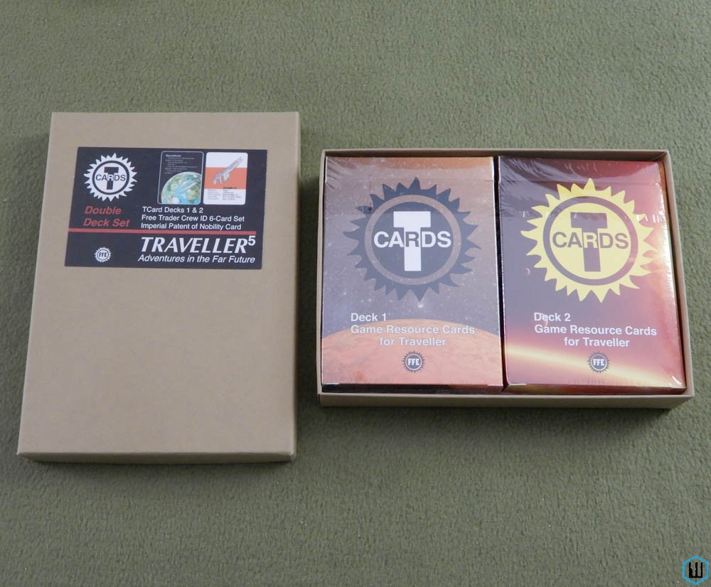 TCards Traveller RPG Cards, Deck 1 & 2