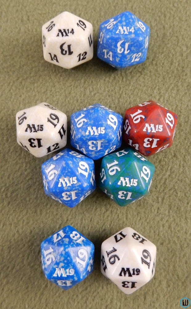 Image for MTG 9 Spindown Dice: M14 M15 M19 (Magic the Gathering) D20