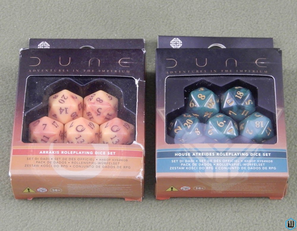DUNE DICE SET: Arrakis & House Atreides (Chronicles Imperium RPG)