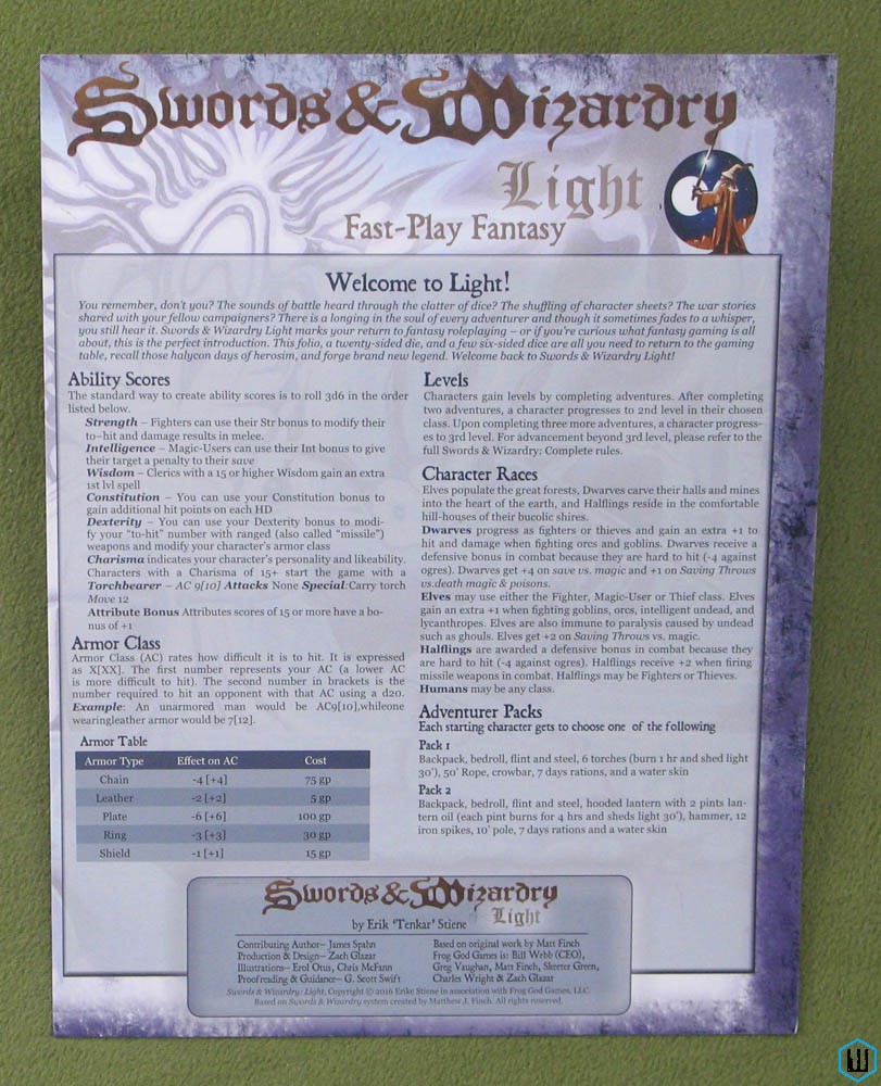 Image for Swords & Wizardry Light: Fast Play Fantasy Folio OSR