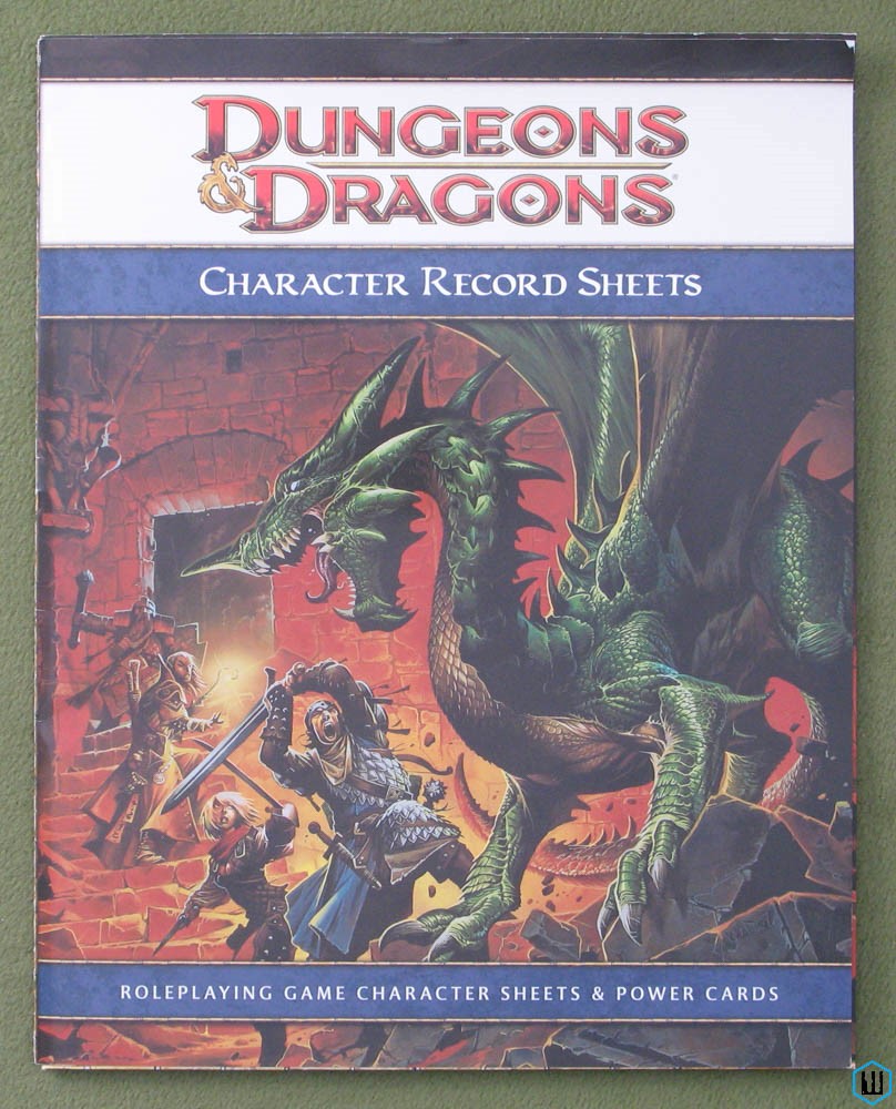 Image for Character Record Sheets (Dungeons & Dragons 4e 4th Edition)