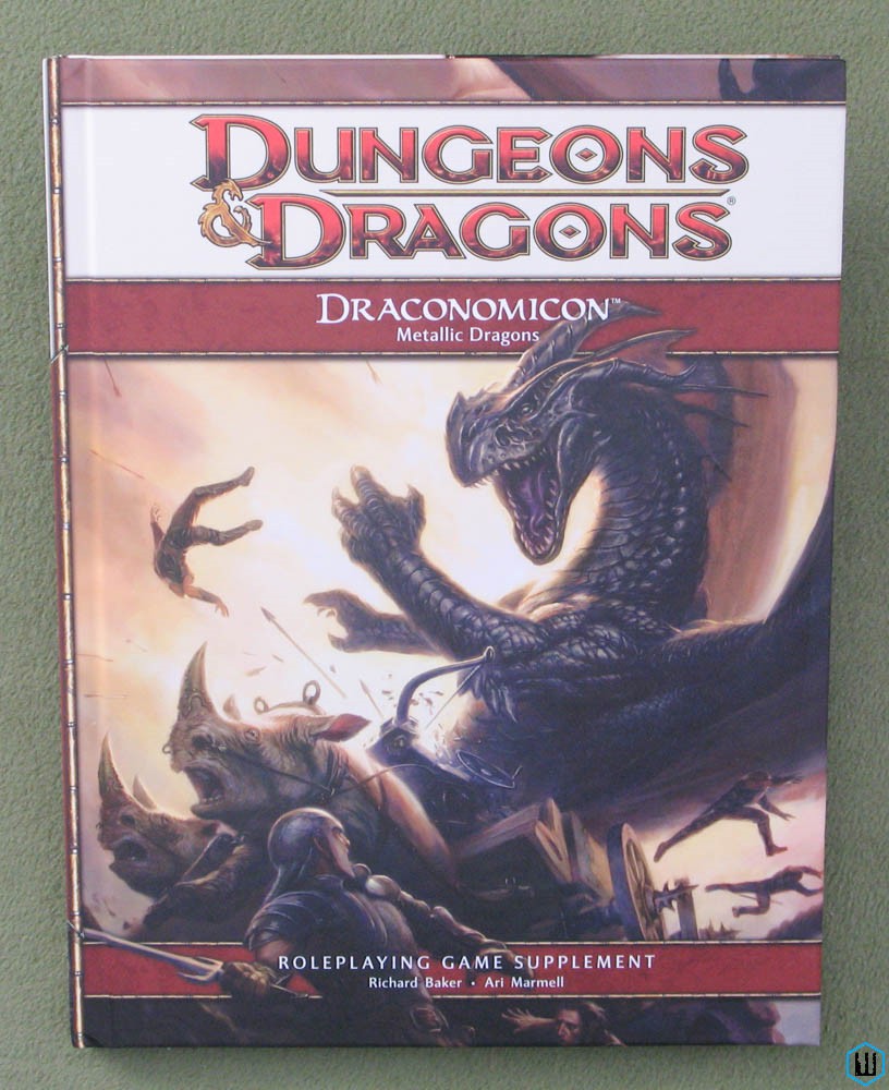 Draconomicon Metallic Dragons NICE (Dungeons Dragons 4th Edition 4e)