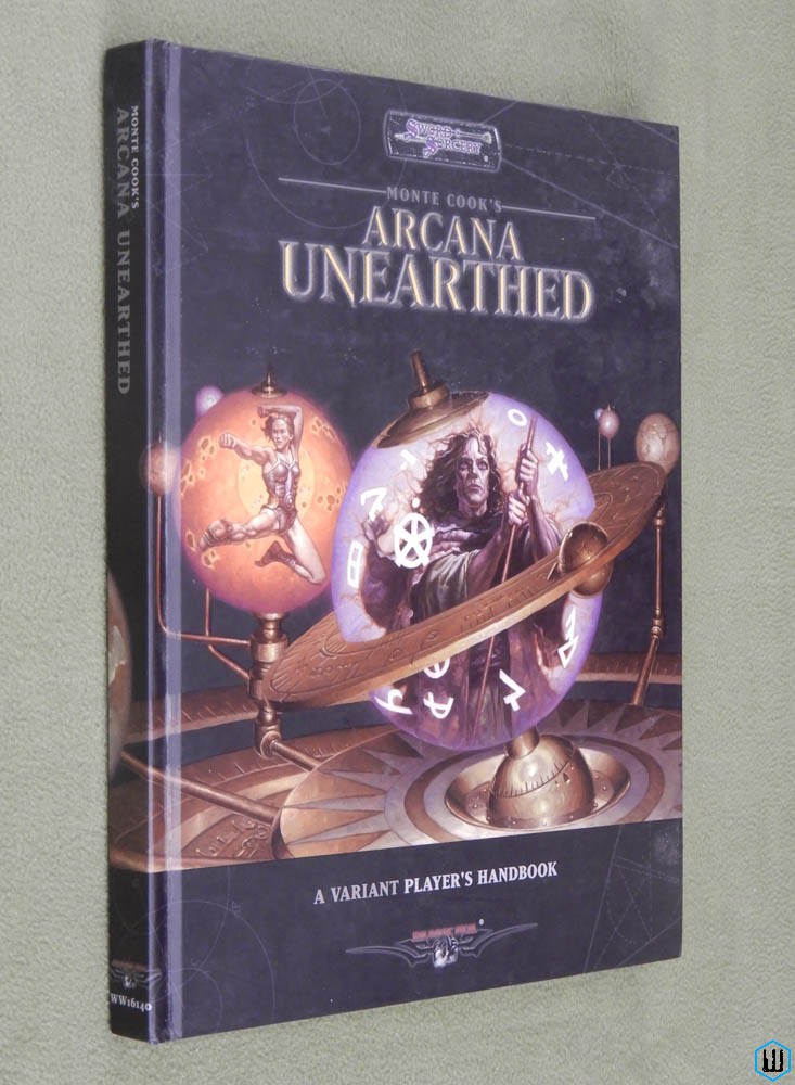SWORD & SORCERY-Monte Cook's Arcana Unearthed Player's Guide-DM`S SCREEN-rare 