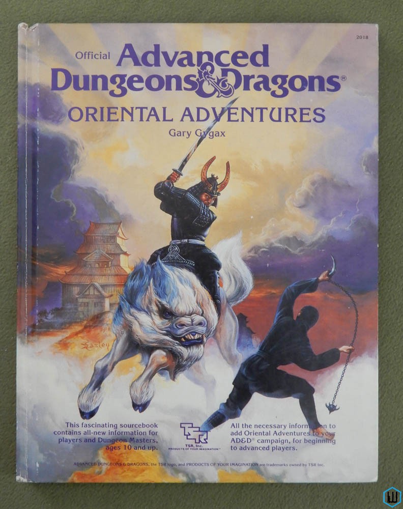 Oriental Adventures (Advanced Dungeons & Dragons) Original Hardcover