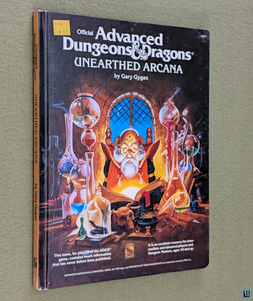 Unearthed Arcana (Advanced Dungeons Dragons) 12th printing, Oct 1991 TSR 2017