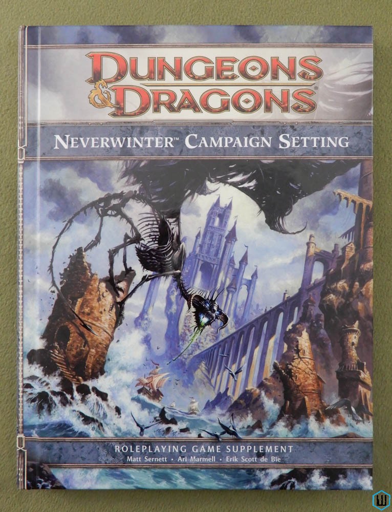 Neverwinter Campaign Setting (Dungeons Dragons 4e) Original Hardcover w MAP