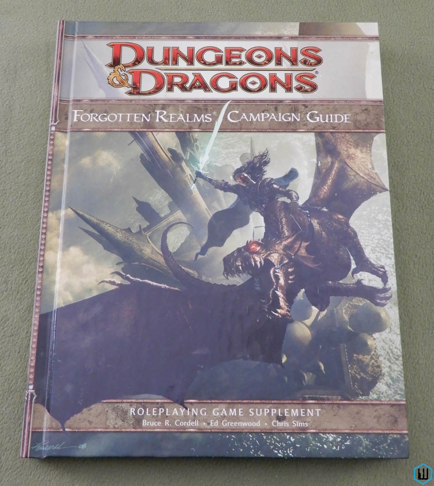 Forgotten Realms Campaign Guide w MAP (Dungeons Dragons 4th Edition 4e)