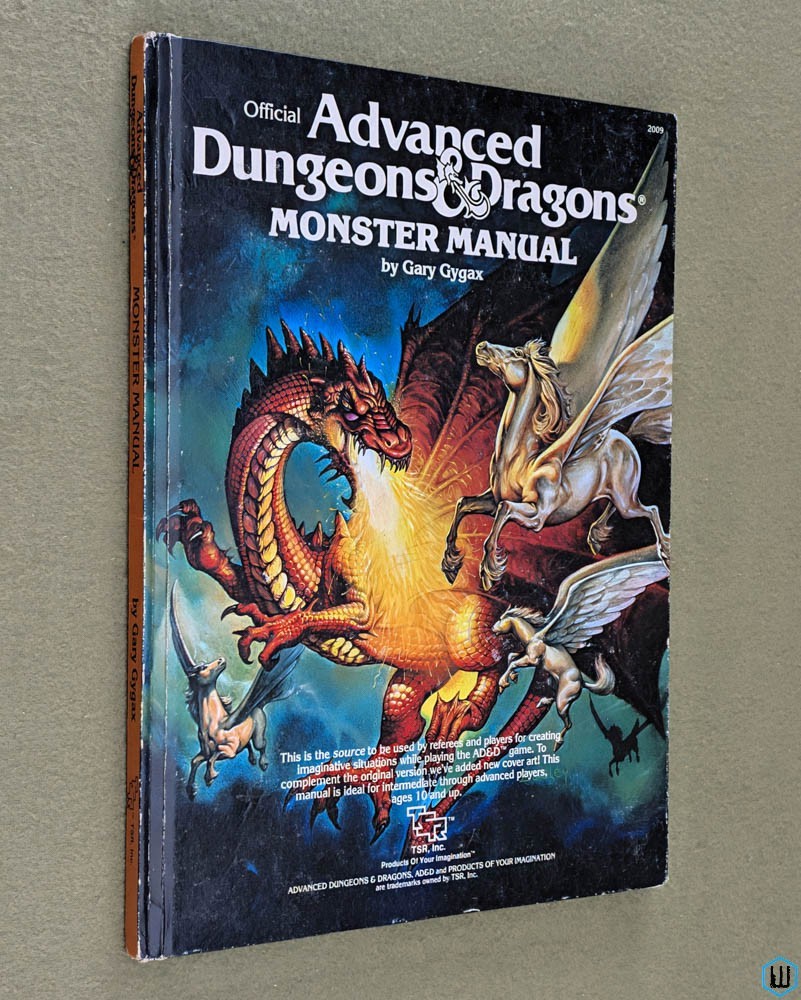 Monster Manual (Advanced Dungeons Dragons) Original 1983 Easley Hardcover TSR 2009