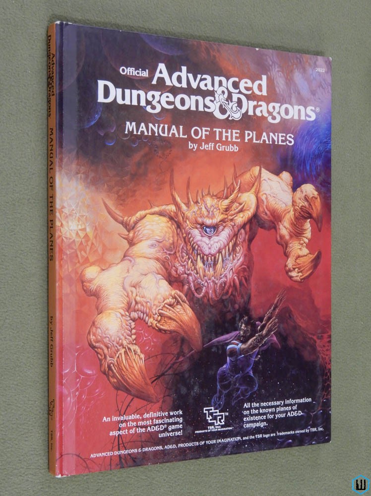 Manual of the Planes (Advanced Dungeons Dragons) Original 1987 Hardcover