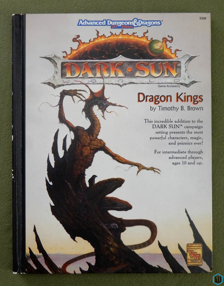 DRAGON KINGS (Advanced Dungeons Dragons RPG Dark Sun) Original Hardcover