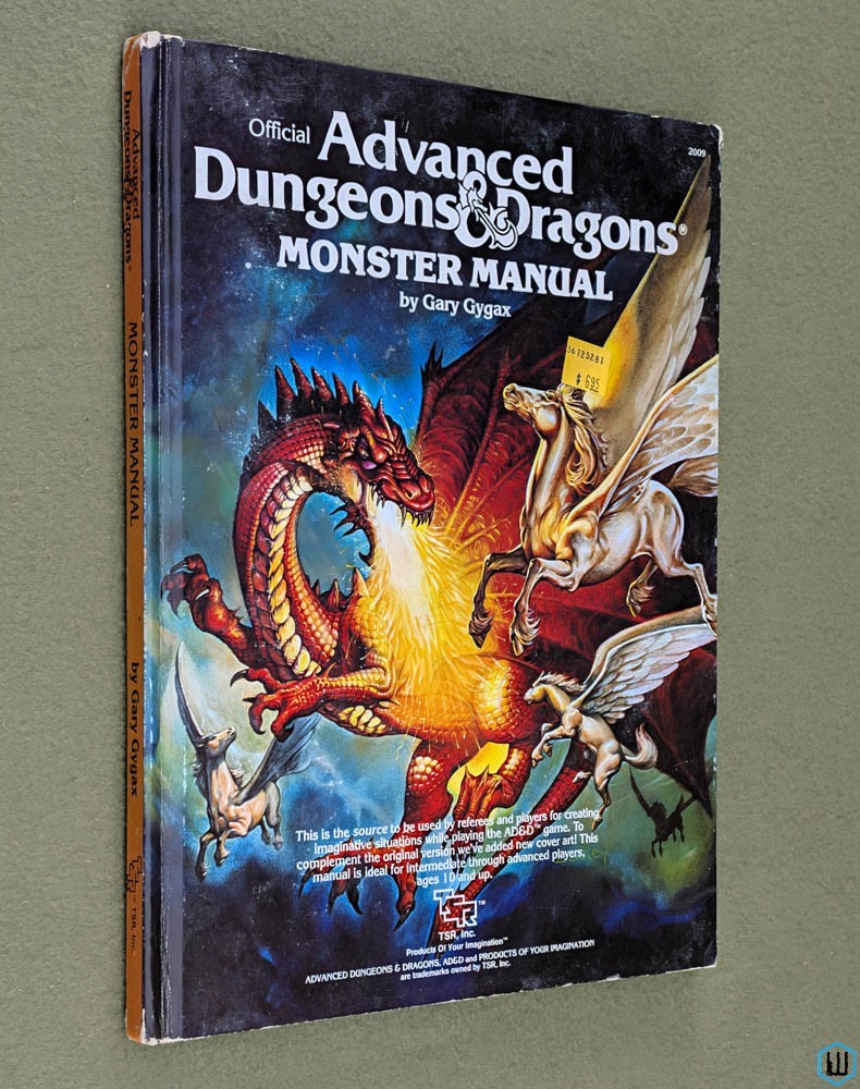 Monster Manual (Advanced Dungeons Dragons) Original 1983 Easley Hardcover TSR 2009