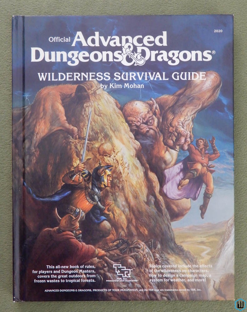 Wilderness Survival Guide (Advanced Dungeons Dragons) Original 1986 Hardcover